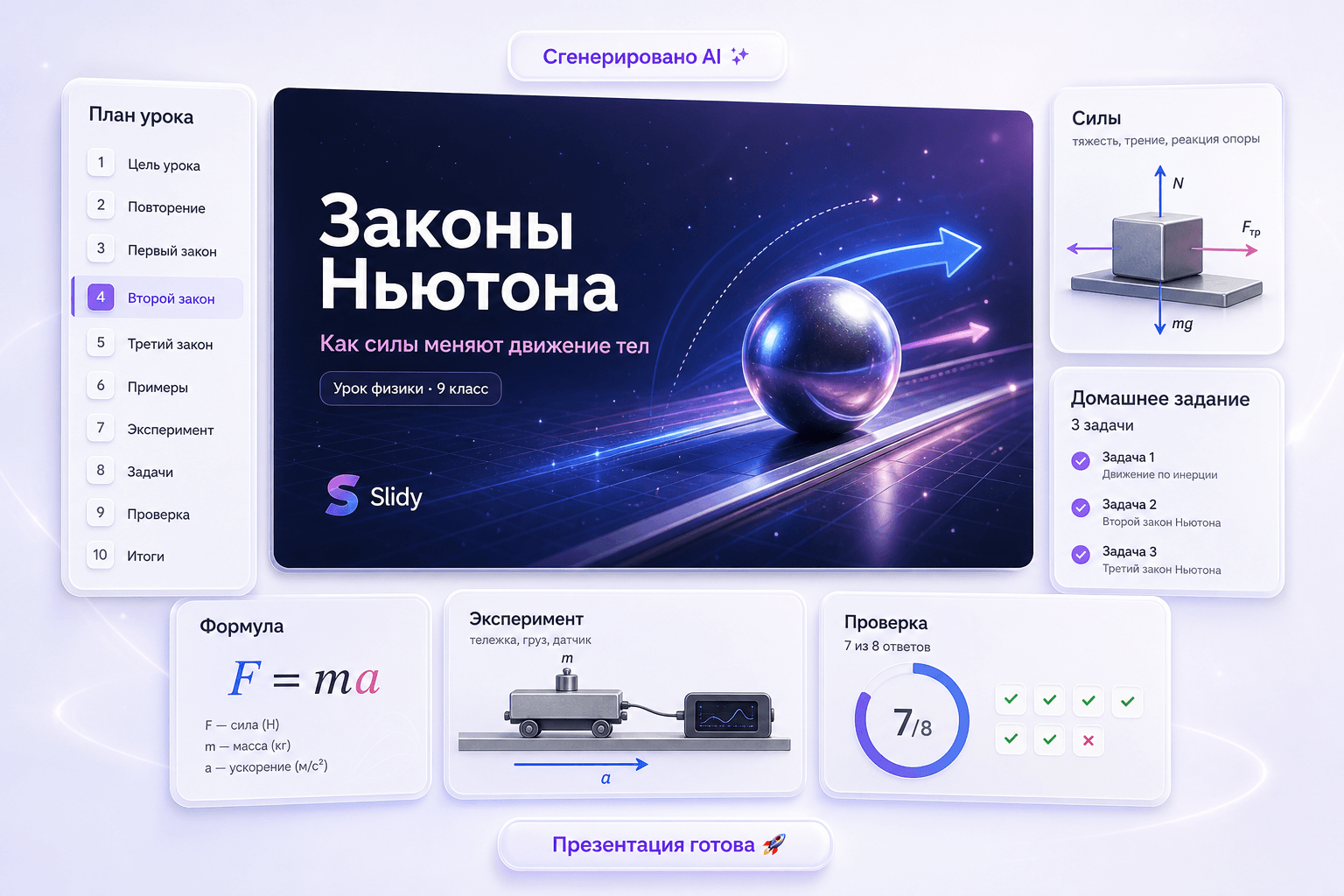 Продуктовый интерфейс Gamma: Презентация для урока или лекции